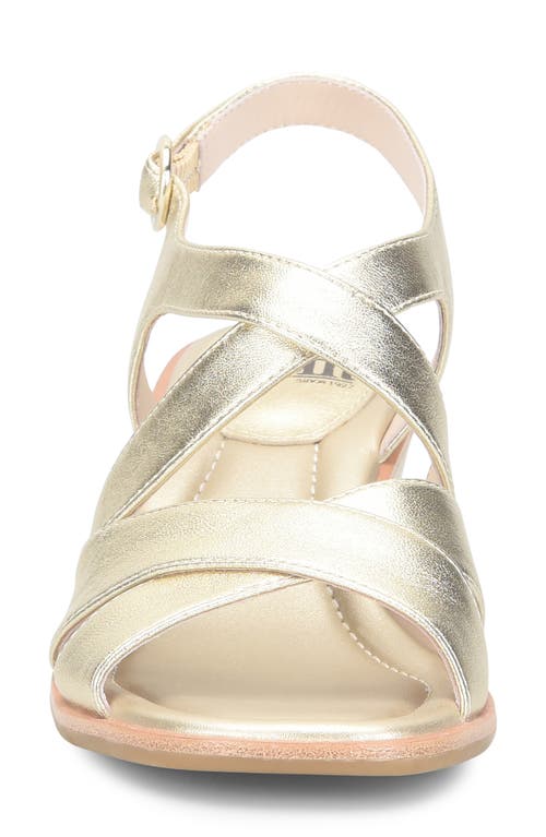Söfft Gigi Slingback Wedge Sandal In Silver