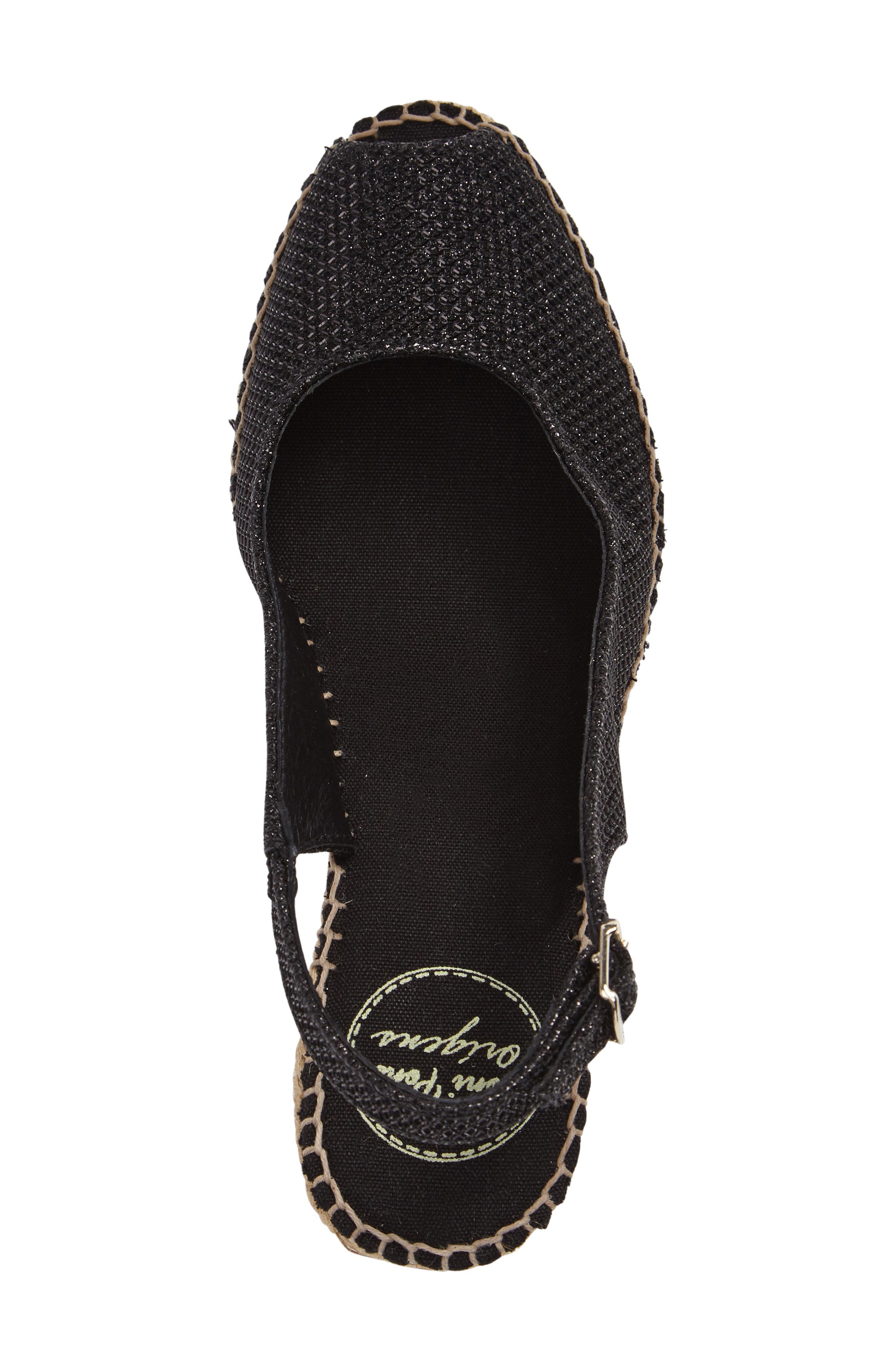 Toni Pons Calafell Slingback Wedge Espadrille, Alternate, color, Black Fabric