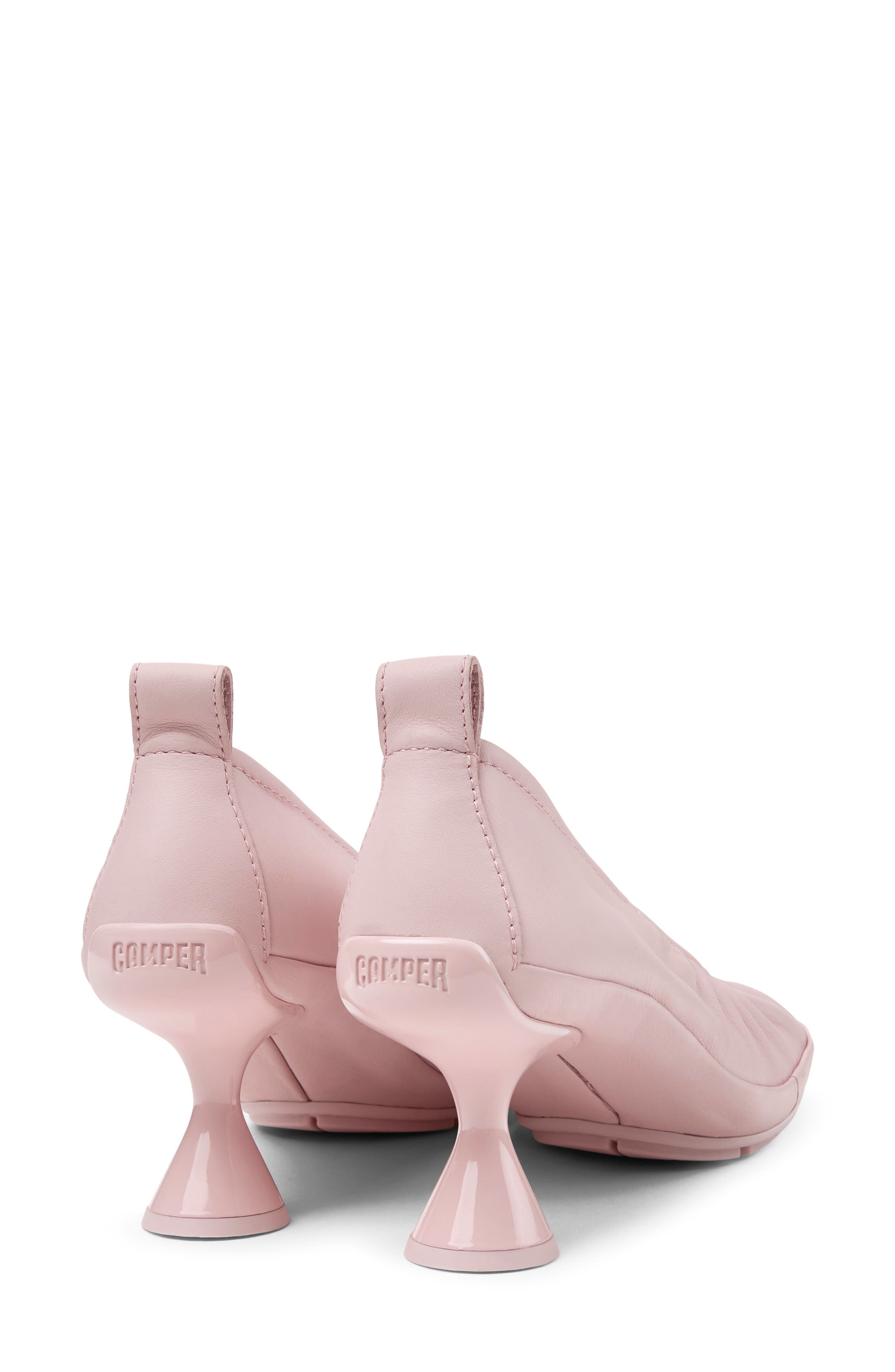 Right Nina Leather Pump, Alternate, color, LIGHT/ PASTEL PINK