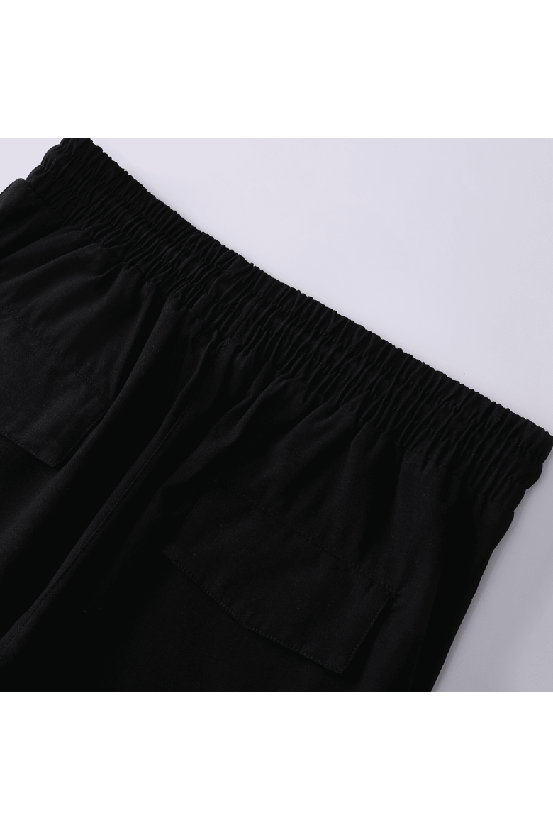 Ripstop Quote Pants, Alternate, color, Black