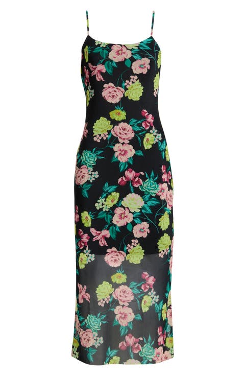 Giselly Floral Print Georgette Slipdress