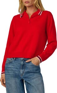 Joe's Tipped Cashmere Polo Sweater