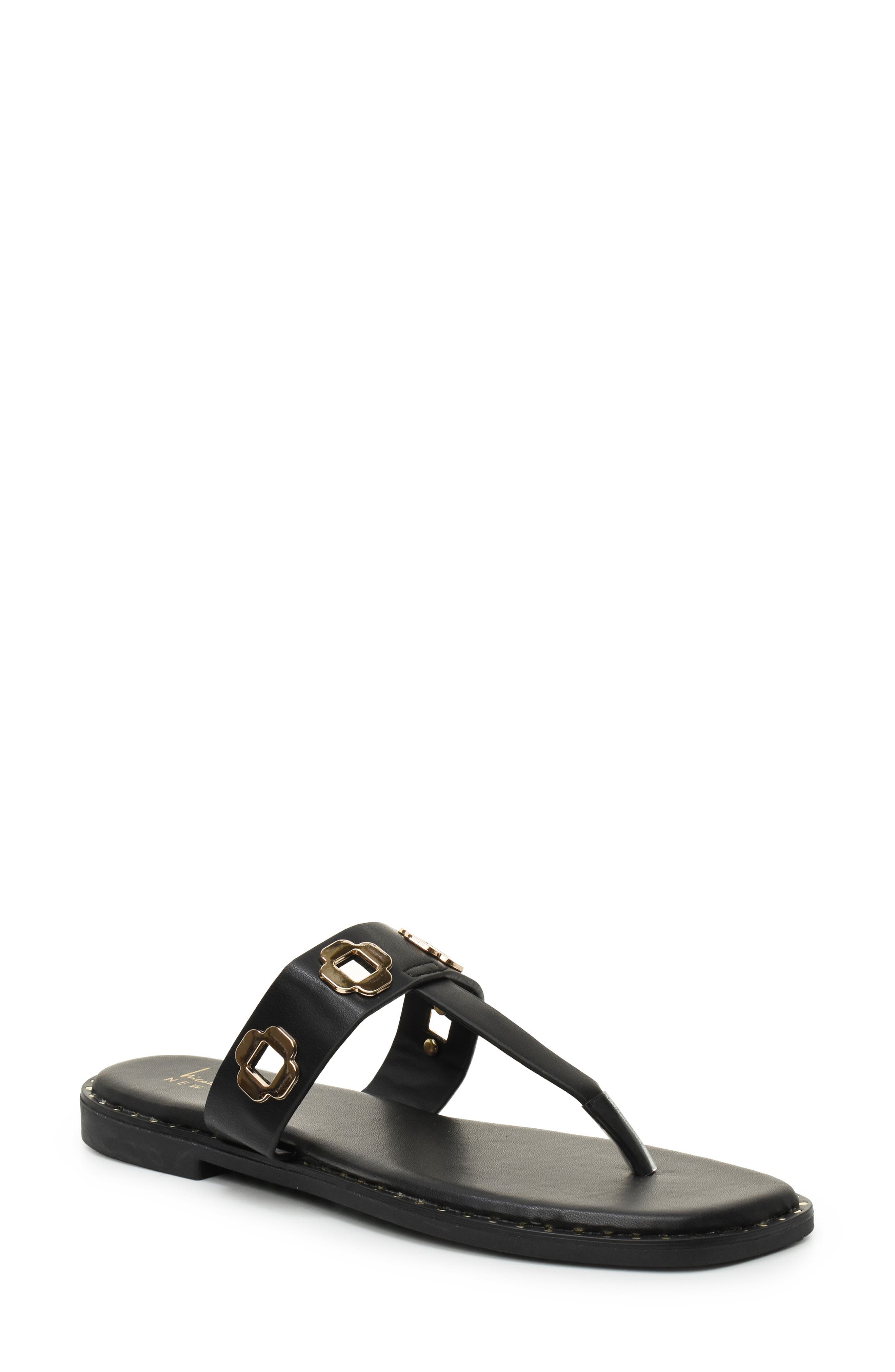 Nicole Miller Bling Thong Sandal, Main, color, 