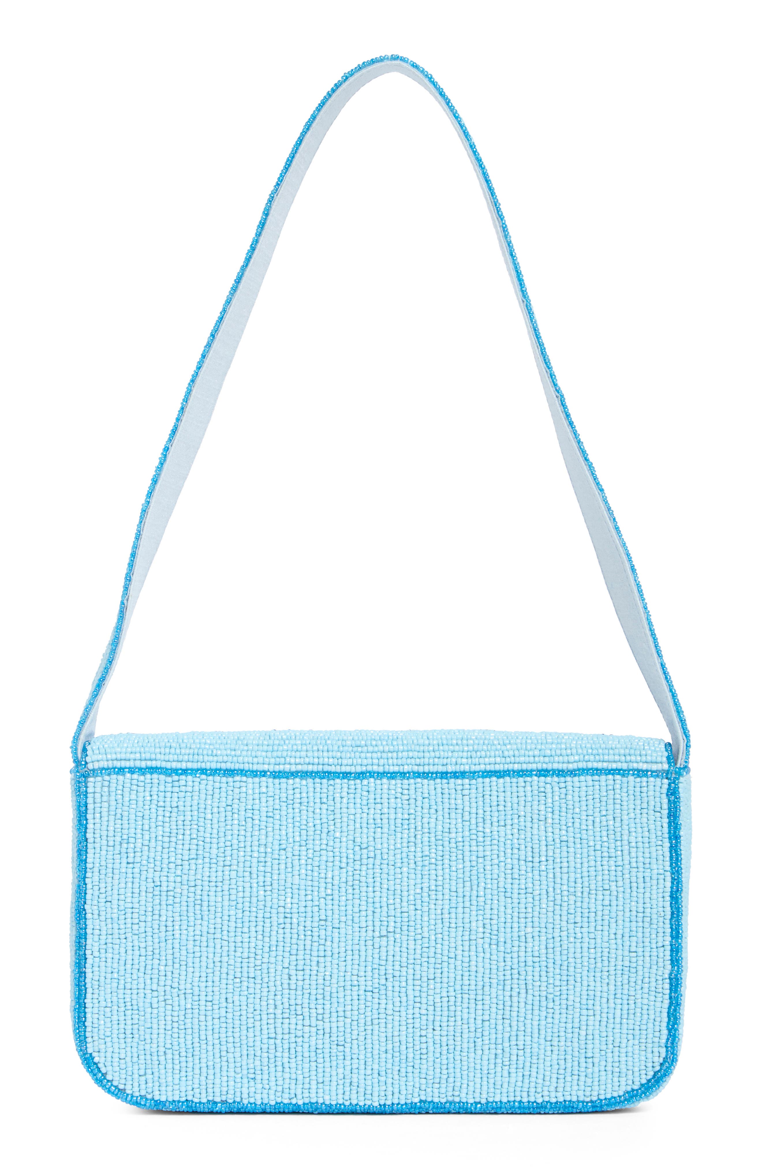 Collection XIIX Beaded Retro Swimmer Baguette Shoulder Bag, Alternate, color, Blue Multi