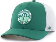 '47 Men's '47 Kelly Green/White Philadelphia Phillies Elevated Greens Adjustable Trucker Hat