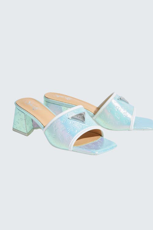 Sparkl Monogram Heel In Blue