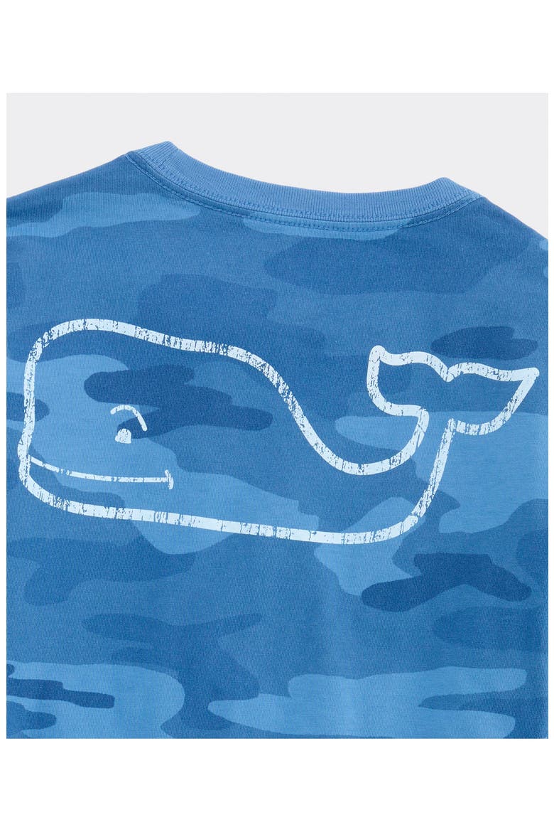 Kids' Fish Camo Vintage Whale Long Sleeve Pocket Graphic T-Shirt, Alternate, color, MOONSHINE CAMO