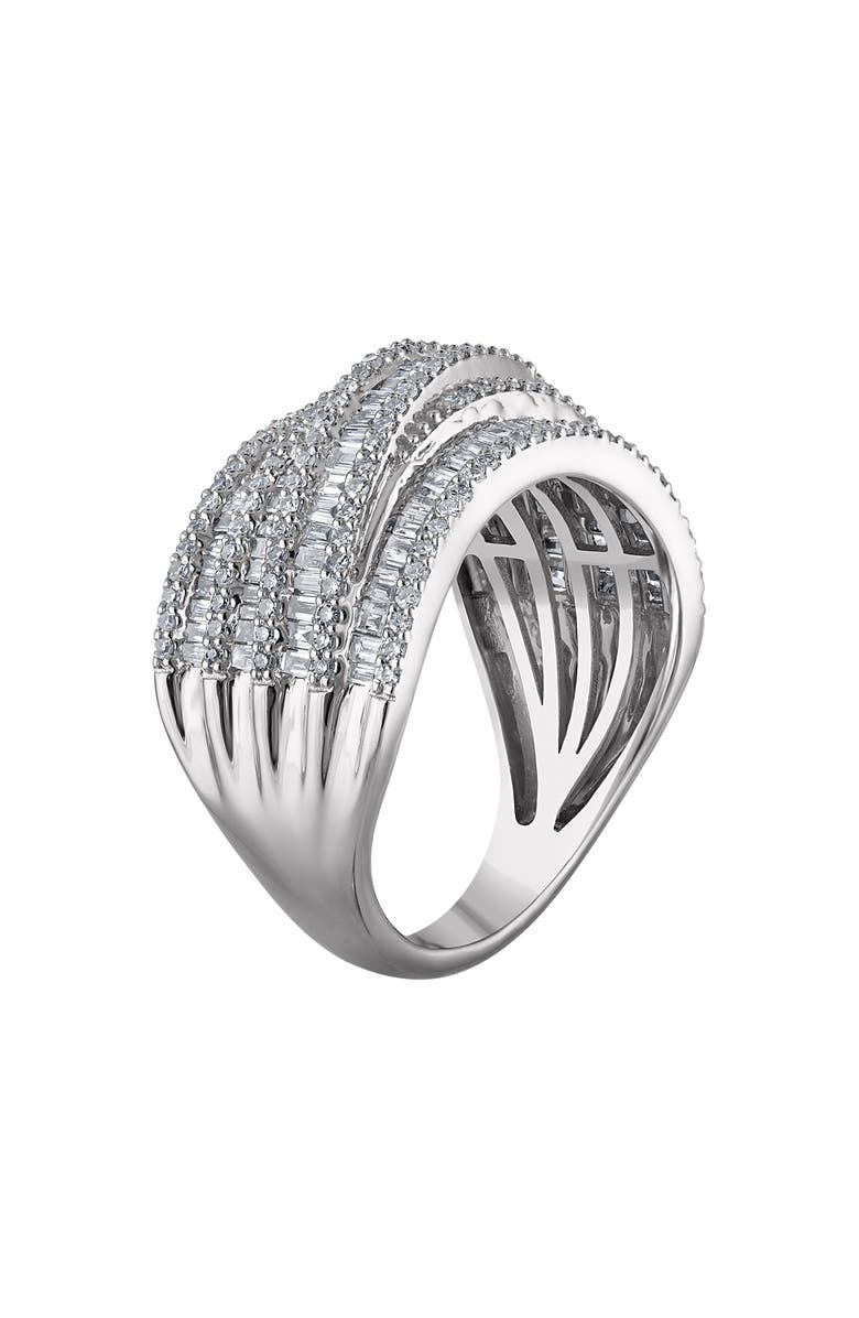 FZN Sterling Silver Lab Grown Diamond Ring, Alternate, color, White