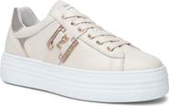 NeroGiardini Jewel Logo Platform Sneaker