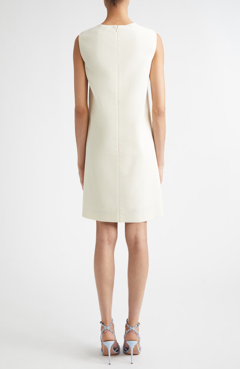 Oscar de la Renta Allium Print Shift Dress, Alternate, color, Blue/ White