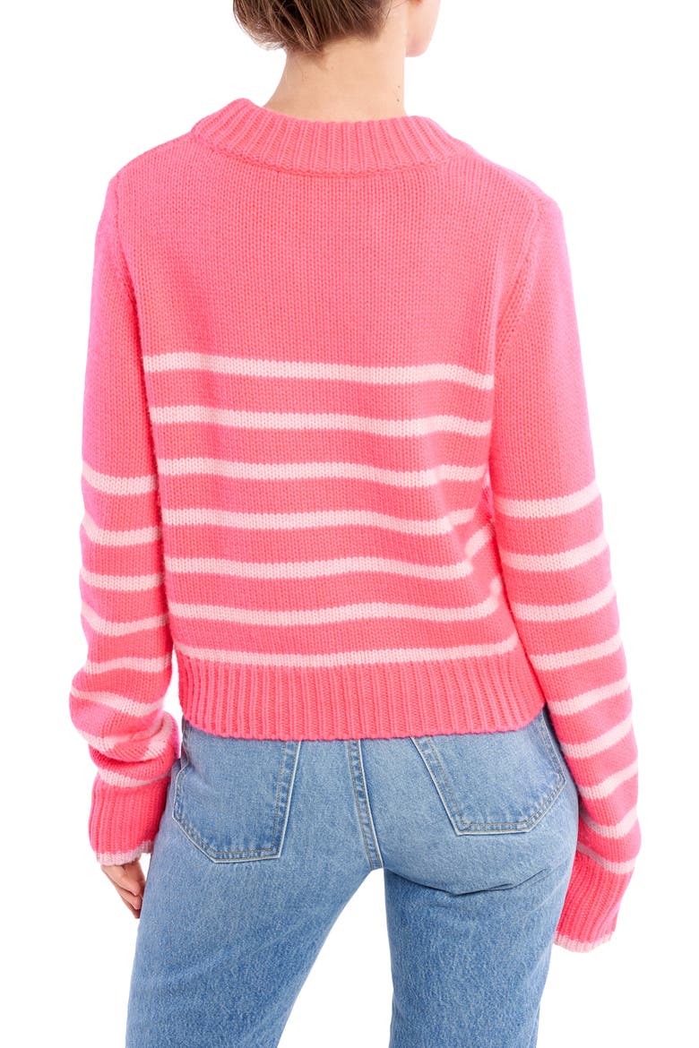 Mini Maren Wool & Cashmere Sweater, Alternate, color, HOT PINK / BUBBLEGUM