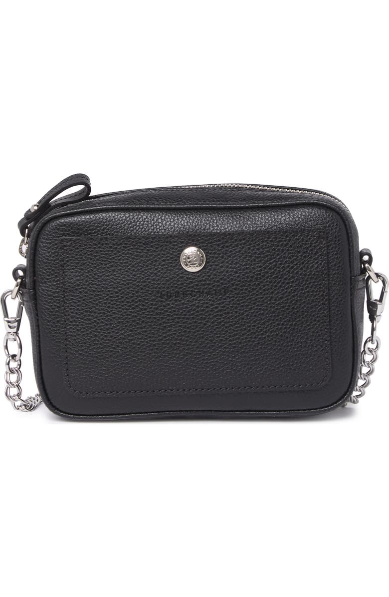 Longchamp Leather Chain Crossbody Bag, Main, color,