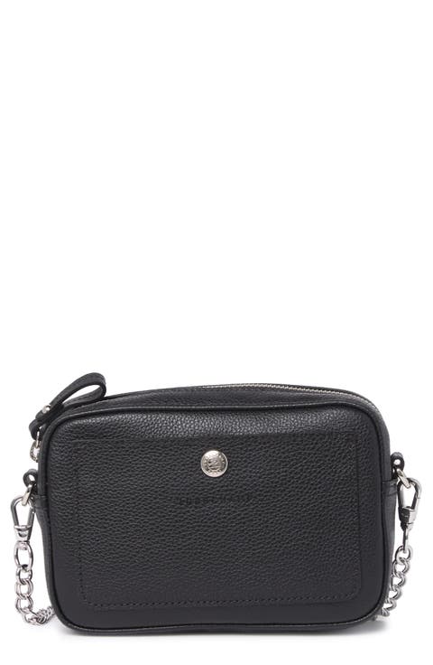 Leather Chain Crossbody Bag