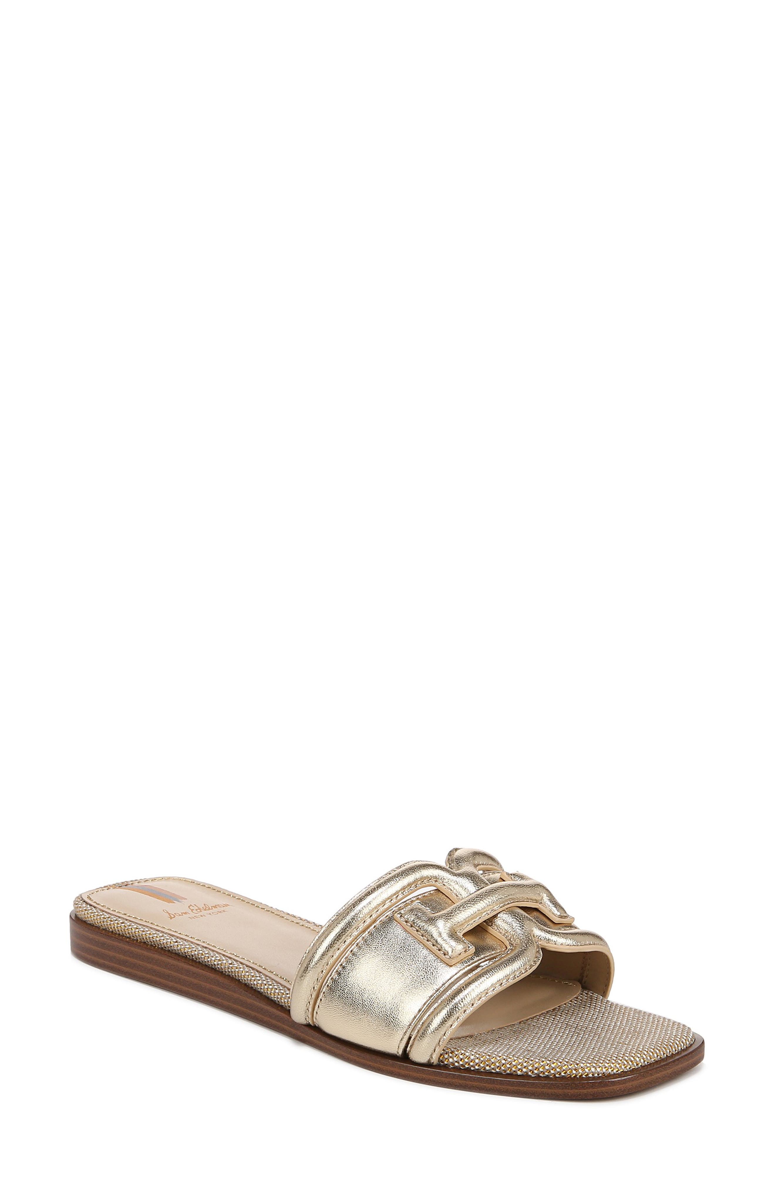 Irina Slide Sandal, Main, color, GOLD QUARTZ