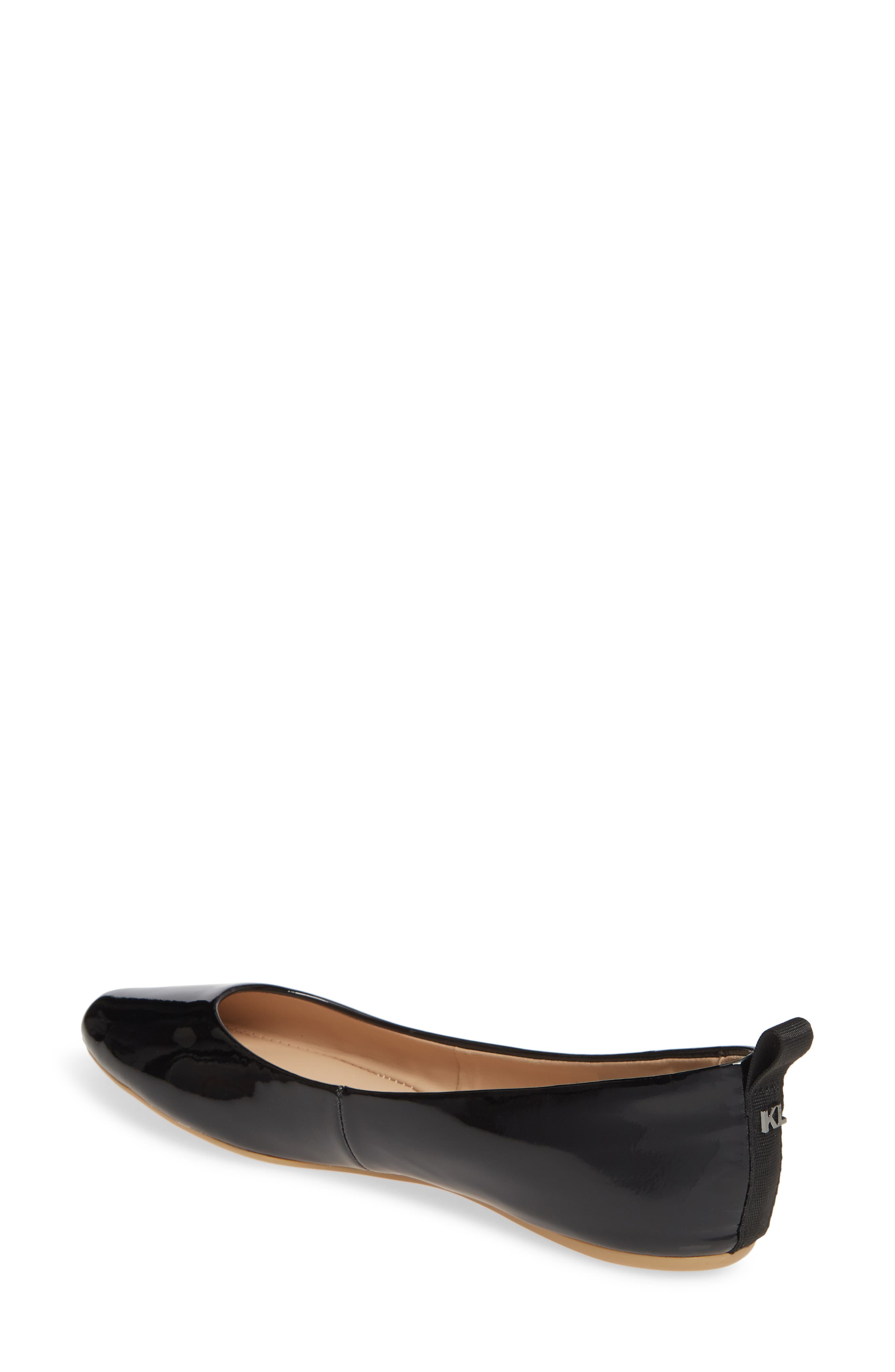 Vada Flat, Alternate, color, BLACK/ BLACK PATENT LEATHER
