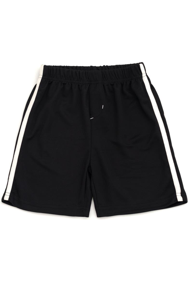 T-Shirt and Mesh Shorts Set, Alternate, color, Beige Black Chase