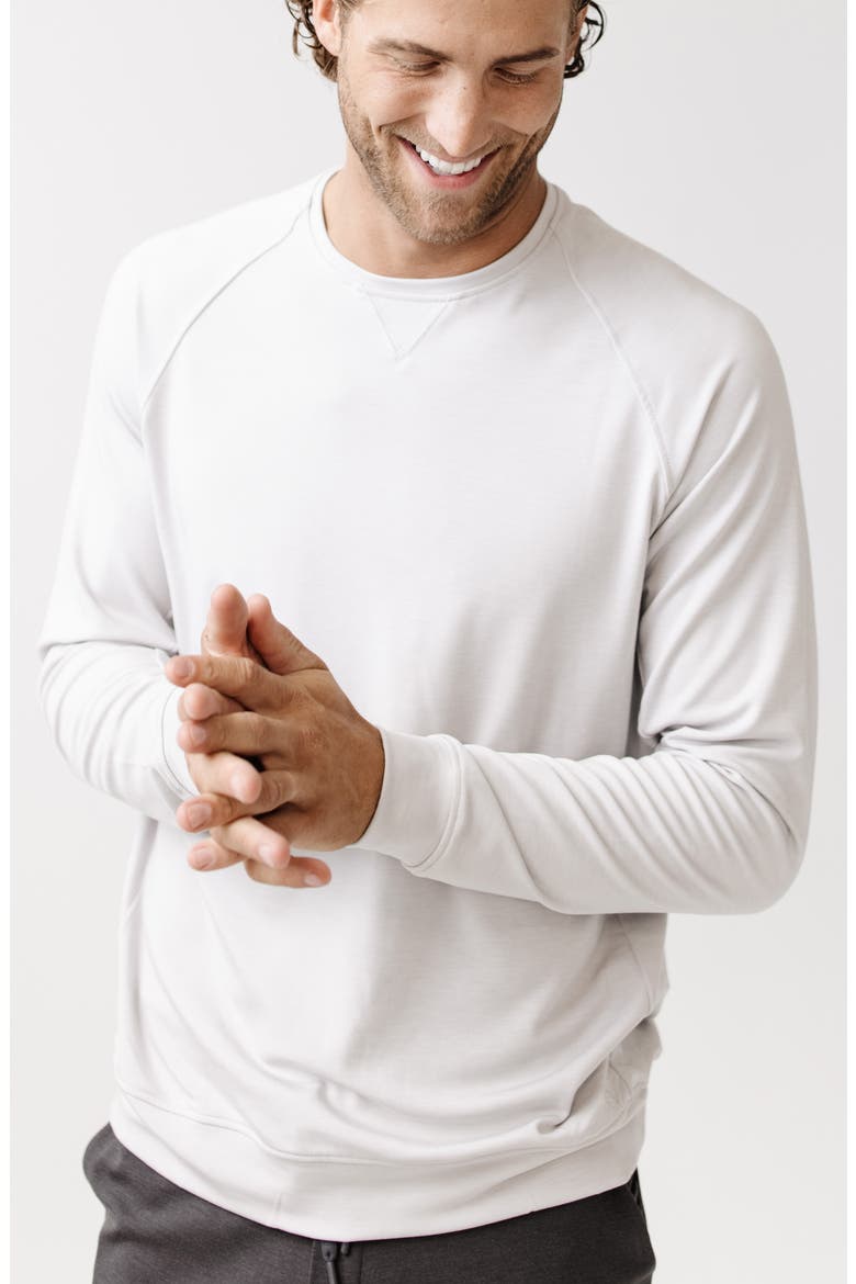Ultrasoft Crewneck Sweatshirt, Alternate, color, LIGHT GREY