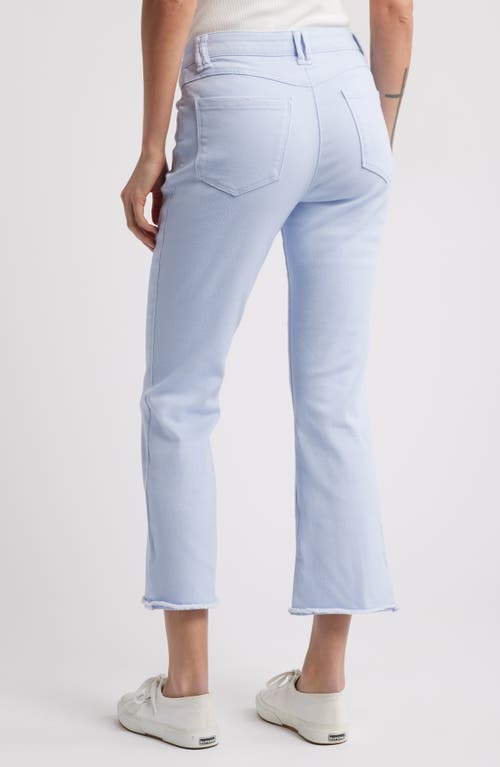 WIT & WISDOM WIT & WISDOM TATUM 'AB'SOLUTION FRAYED HIGH WAIST ANKLE FLARE JEANS