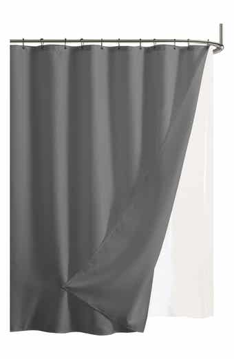 DAINTY HOME Textured Shower Curtain