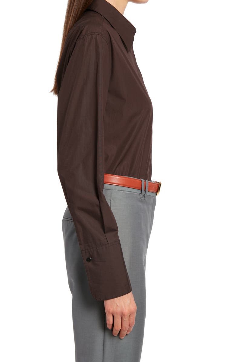 The Row Xime Cotton Button-Up Shirt, Alternate, color, 