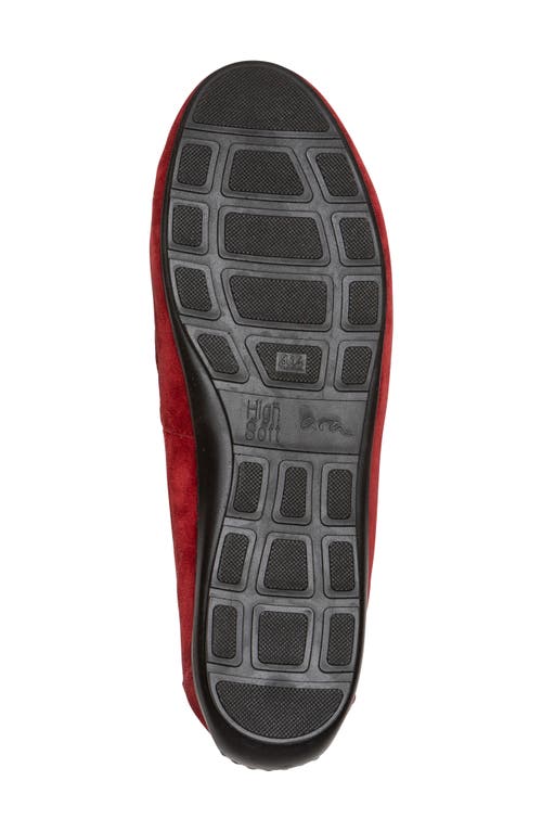 Ara Amarillo Leather Driving Shoe In Red