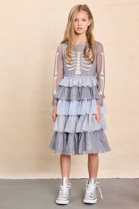 Skeleton Princess Dress for Girls