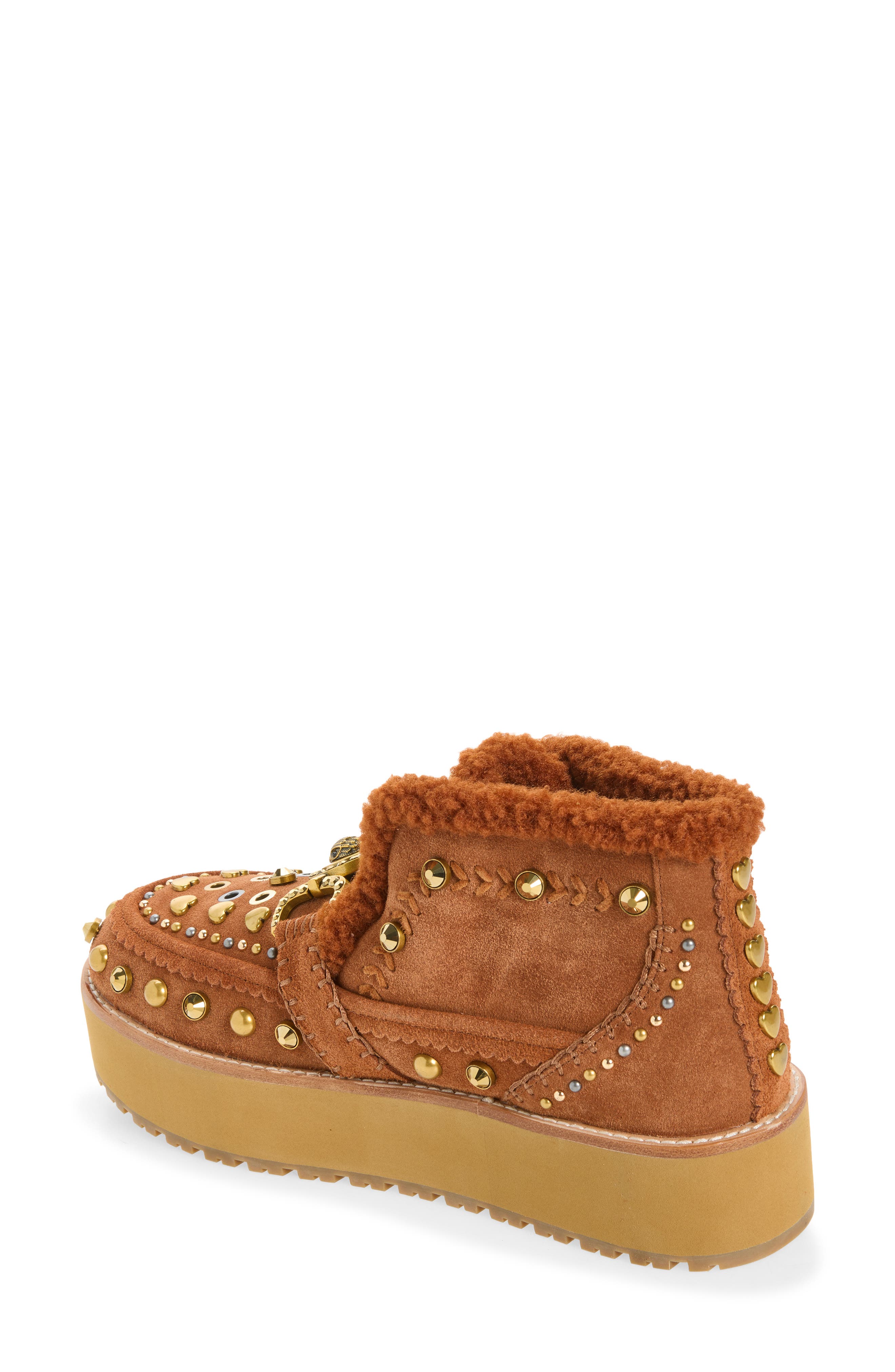 Mansion Cosy Leather Boot, Alternate, color, TAN COMB