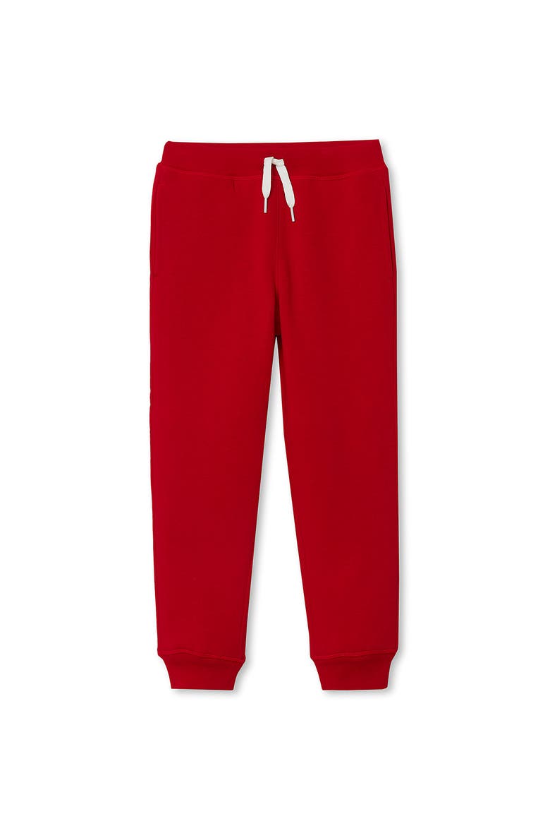 Kids High Pile Fleece Lined Jogger Sweatpants, Main, color, Bright Red