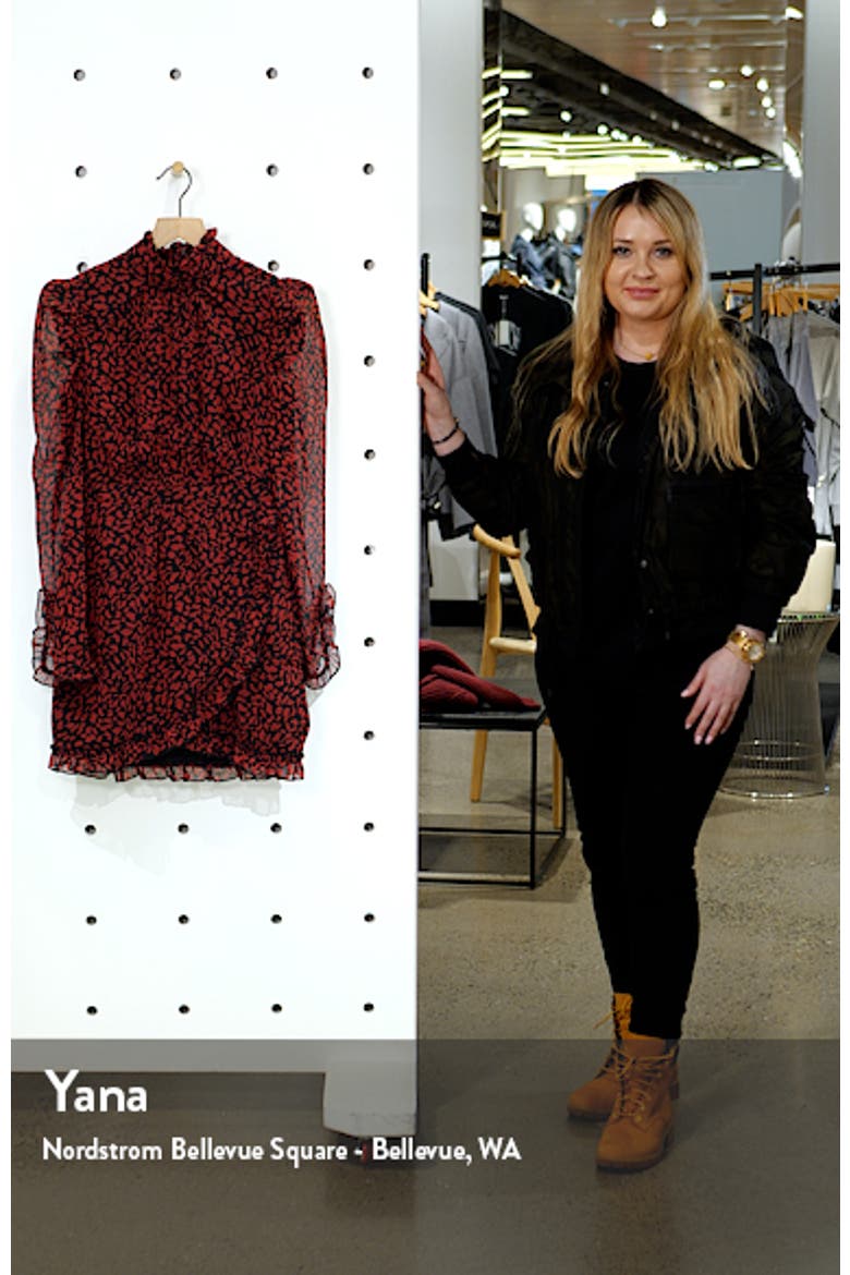 Animal Wrap Chiffon Minidress video