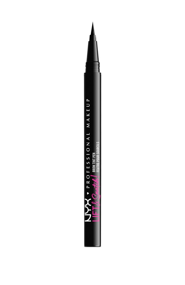 NYX PROFESSIONAL MAKEUP Lift & Snatch Brow Tint Pen, Main, color, Black