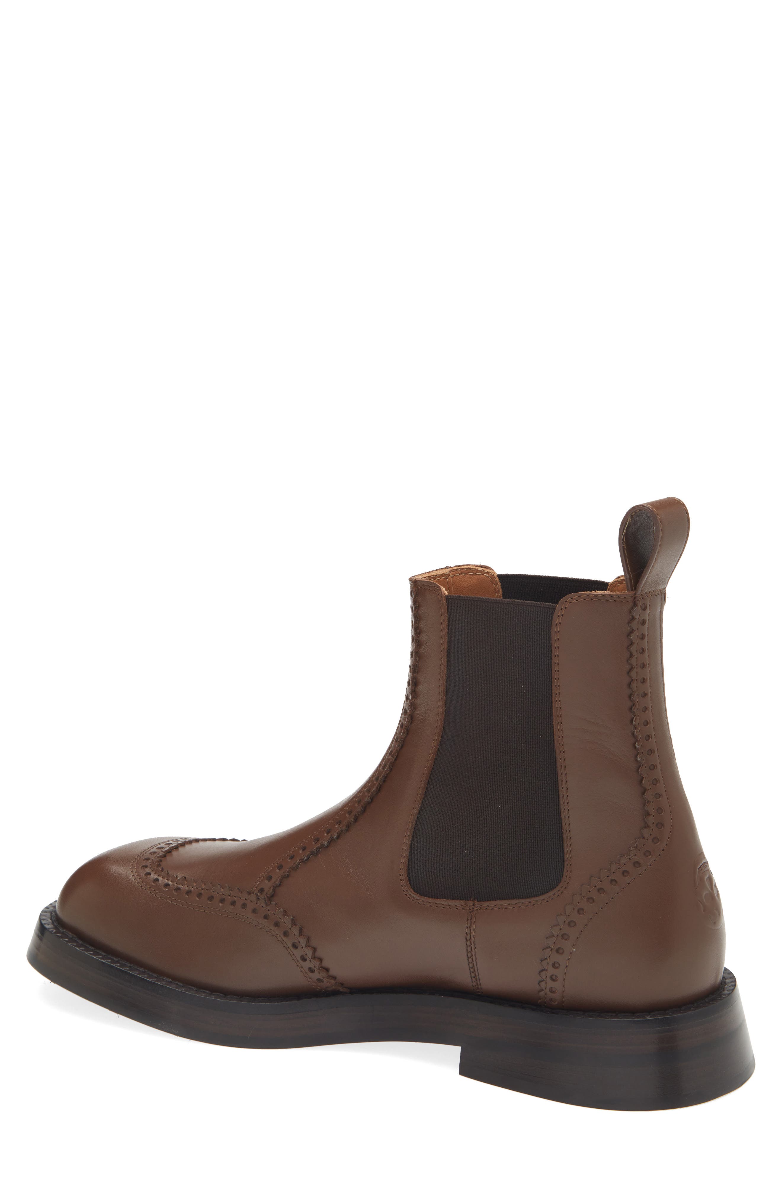 McQueen Brogue Chelsea Boot, Alternate, color, 