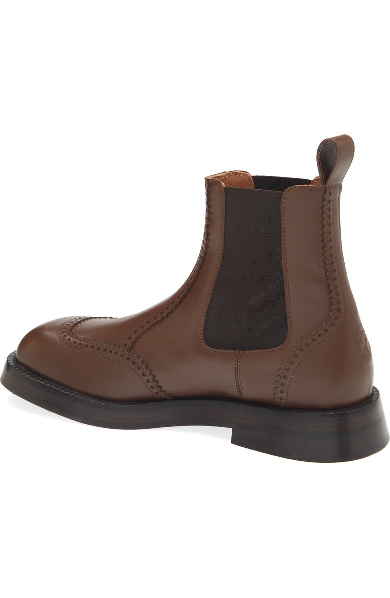 McQueen Brogue Chelsea Boot, Alternate, color,