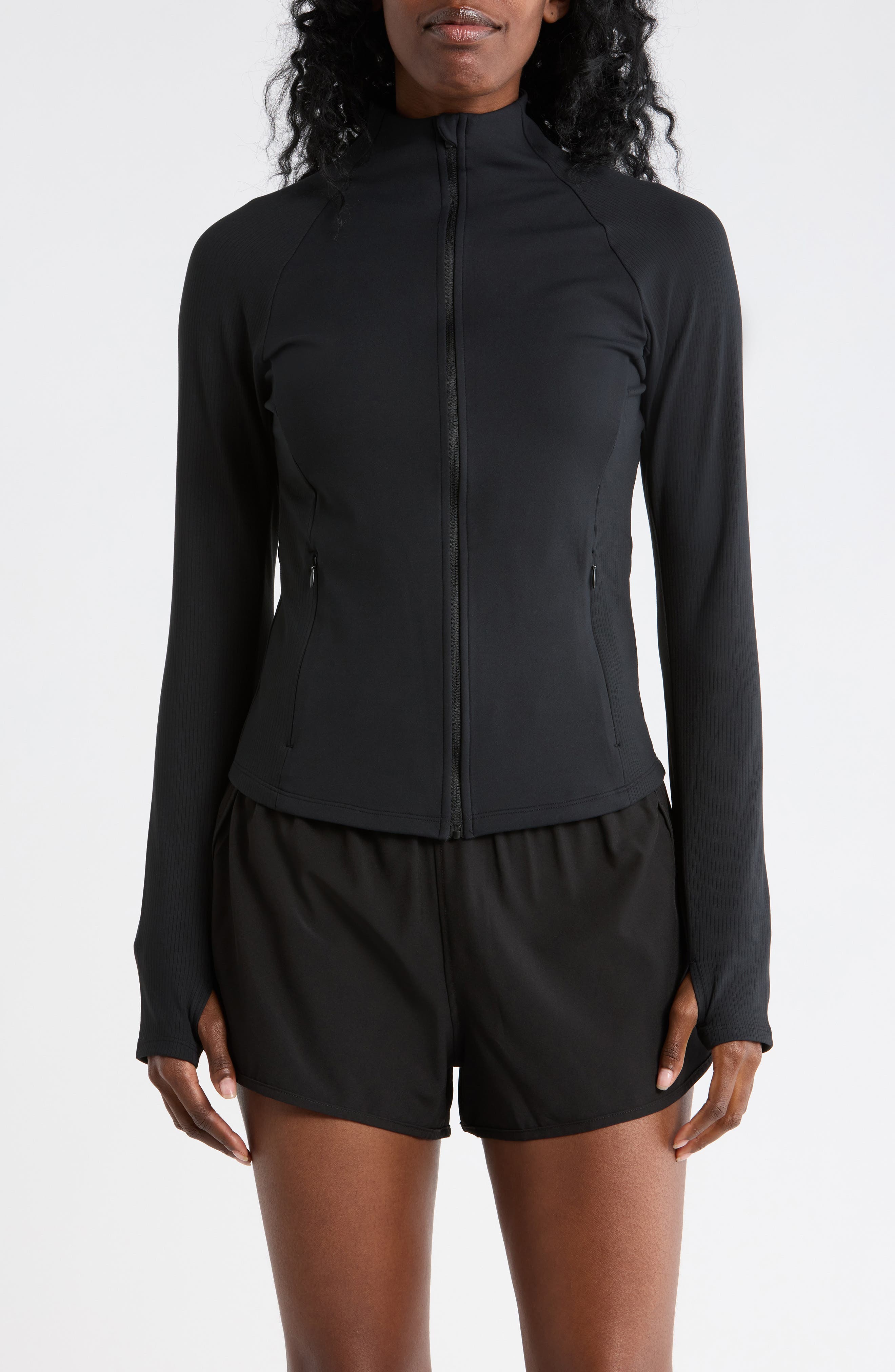 90 DEGREE BY REFLEX Felix Ribbed Active Jacket