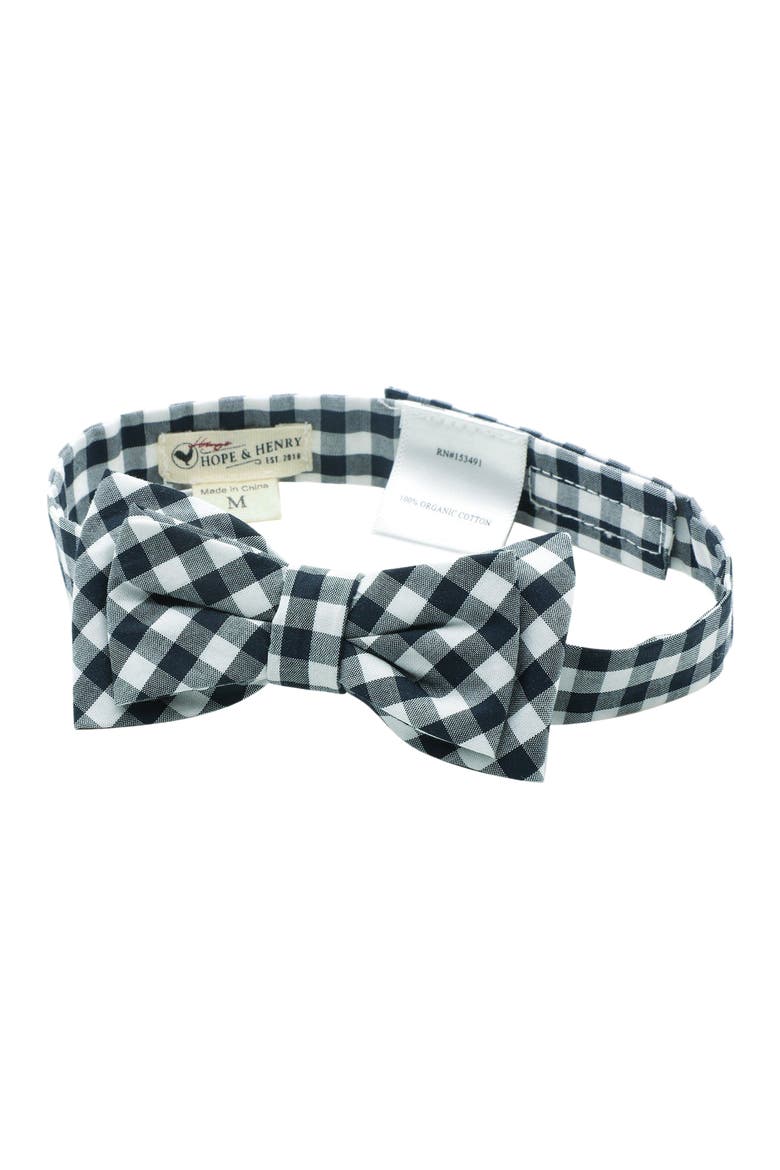 Boys' Classic Bow Tie, Kids, Alternate, color, Black Gingham