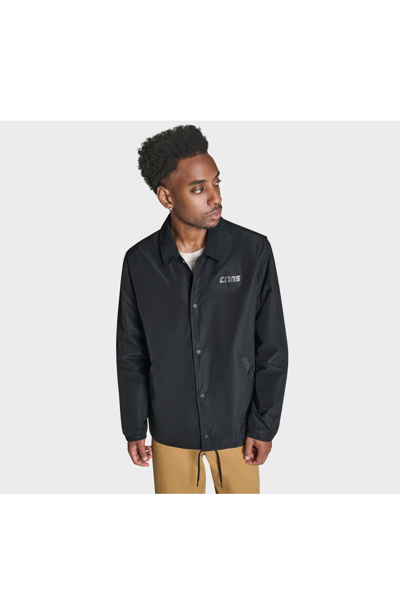 Converse CONS Andover Skate Button Up Jacket, Main, color, Converse Black