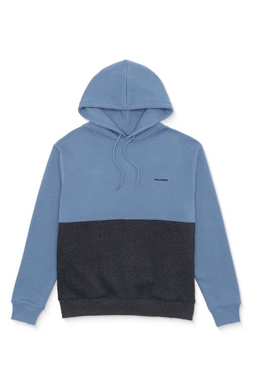 Volcom Divided Colorblock Hoodie in Blueberry 