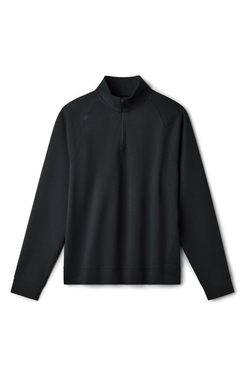 Rhone Dreamstate Quarter Zip Pullover, Alternate, color, Pure Black