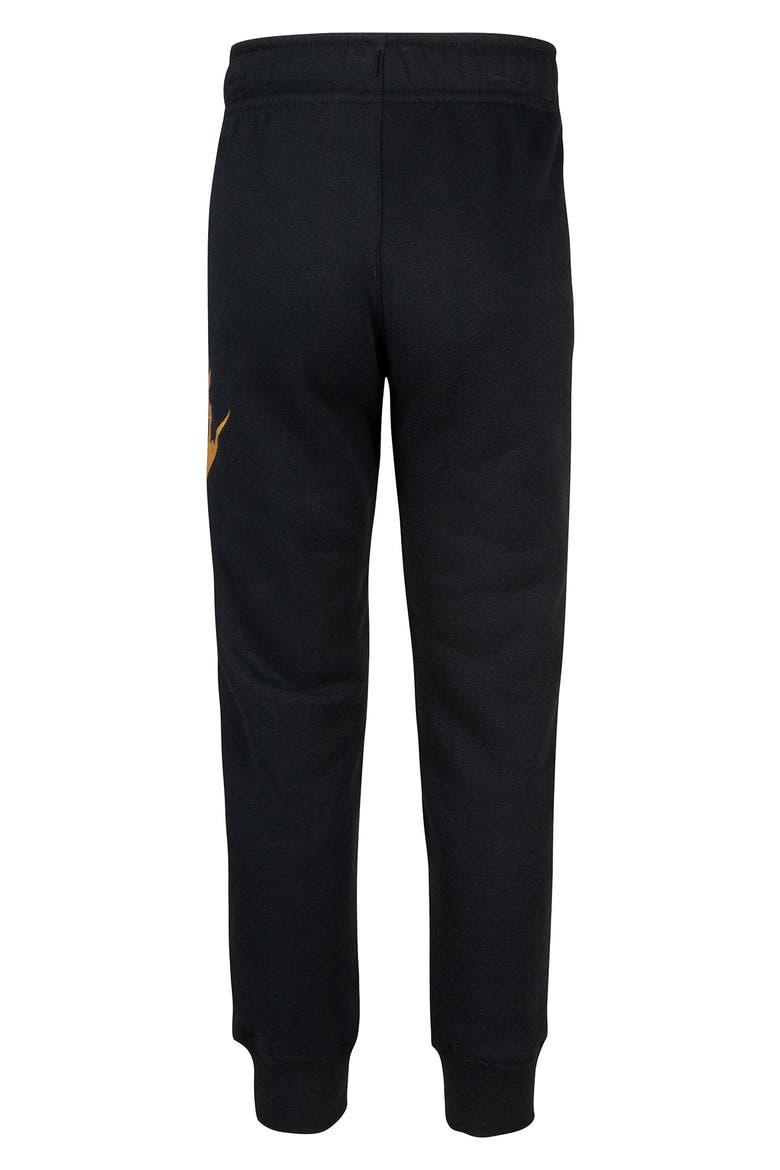 Kids' Club Logo Joggers, Alternate, color, BLACK/METALLIC GOLD