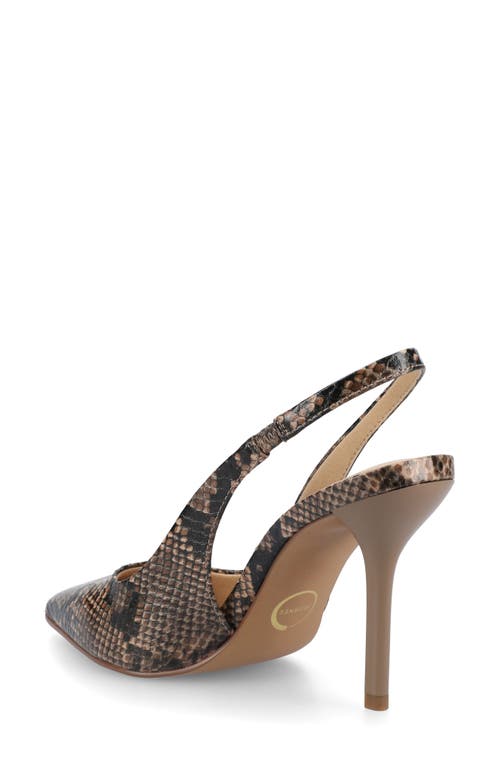 Journee Collection Elenny Slingback Stiletto Pump In Brown