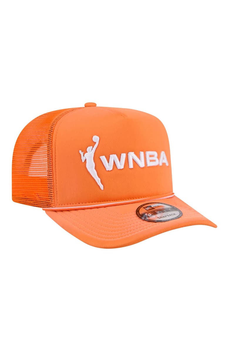 New Era Unisex New Era Orange WNBA Gear Worn Foam Front 9FIFTY A-Frame Trucker Rope Snapback Hat, Alternate, color, Orange