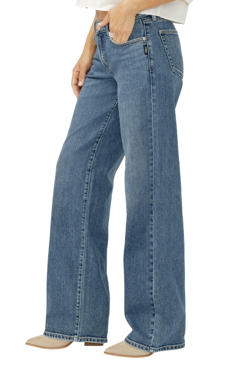 Silver Jeans Co. Loose & Low Baggy Fit Jeans, Alternate, color, Folly