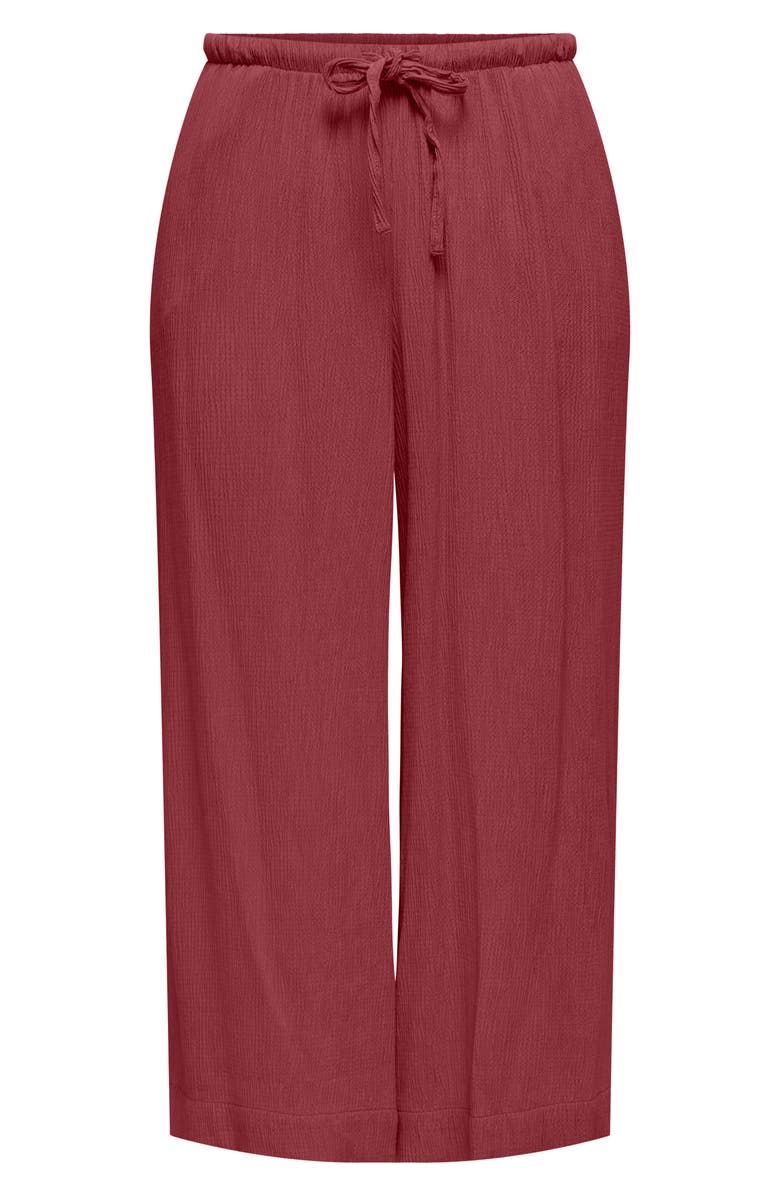 Only Kaylie Culotte Pants, Main, color, Ruby Wine