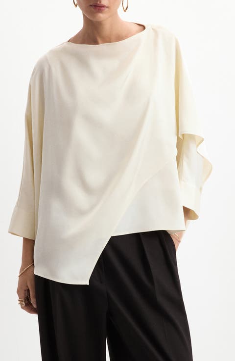 Asymmetric Satin Top