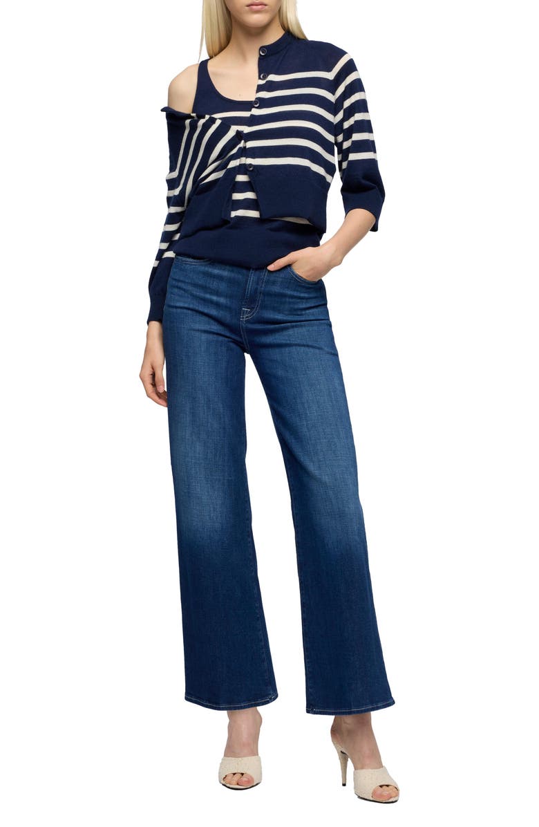 7 For All Mankind Lotta High Waist Ankle Wide Leg Jeans, Alternate, color, Stormy Drift