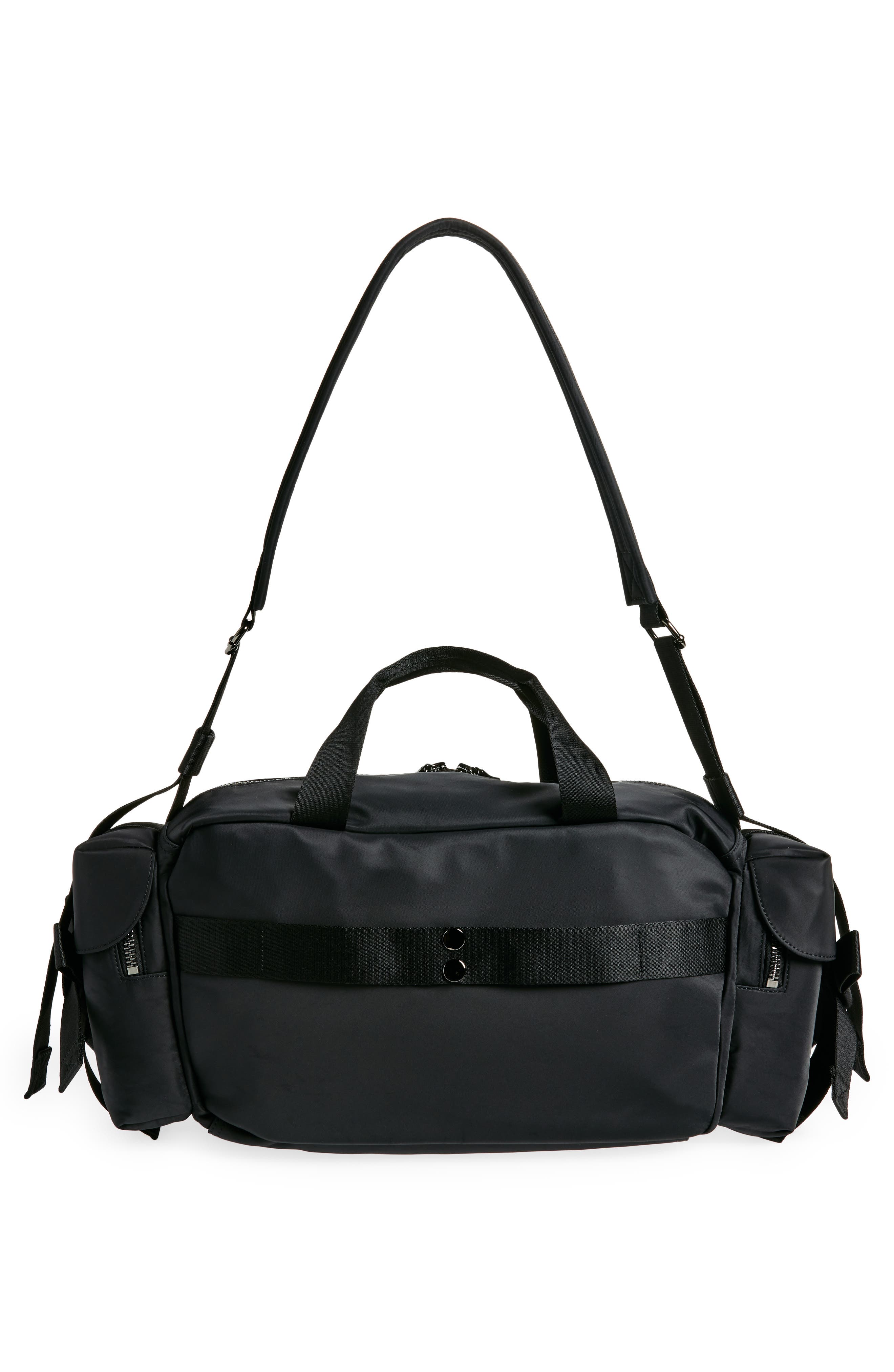 Simone Rocha Classic Bow Satin Duffle Bag, Alternate, color, 
