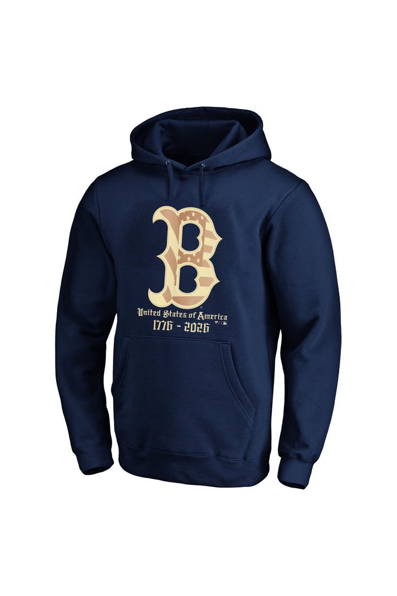 Men's Fanatics Navy Boston Red Sox USA 1776-2026 Big & Tall Hoodie, Main, color, Navy