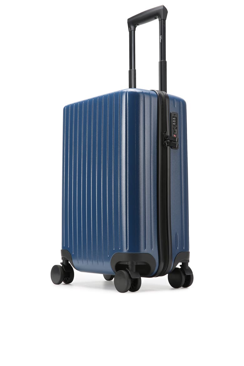 Ocean Polycarbonate Carry On Spinner Suitcase, Main, color, Navy