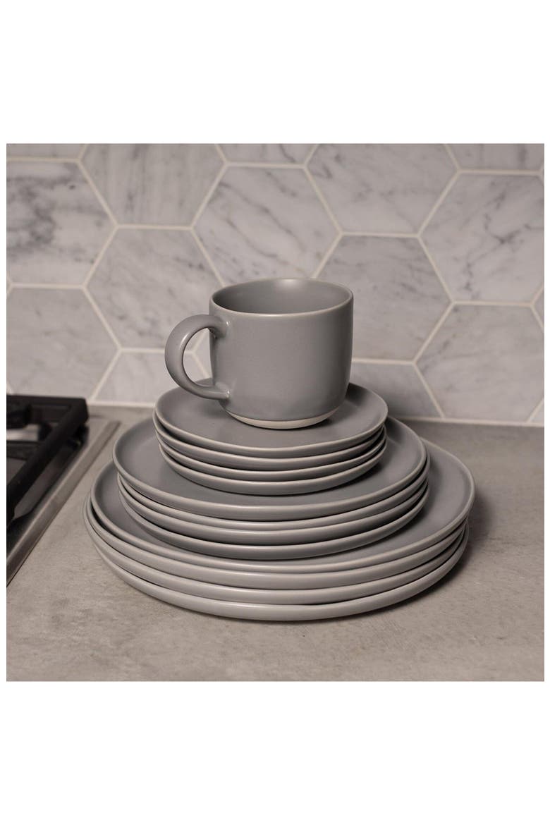 The Dinner Set of 4 Plates, Alternate, color, DOVE GREY