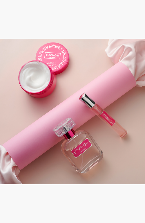 Lovery 3-pc. Loving U Beauty Pampering Body Care Gift Set In Transparent