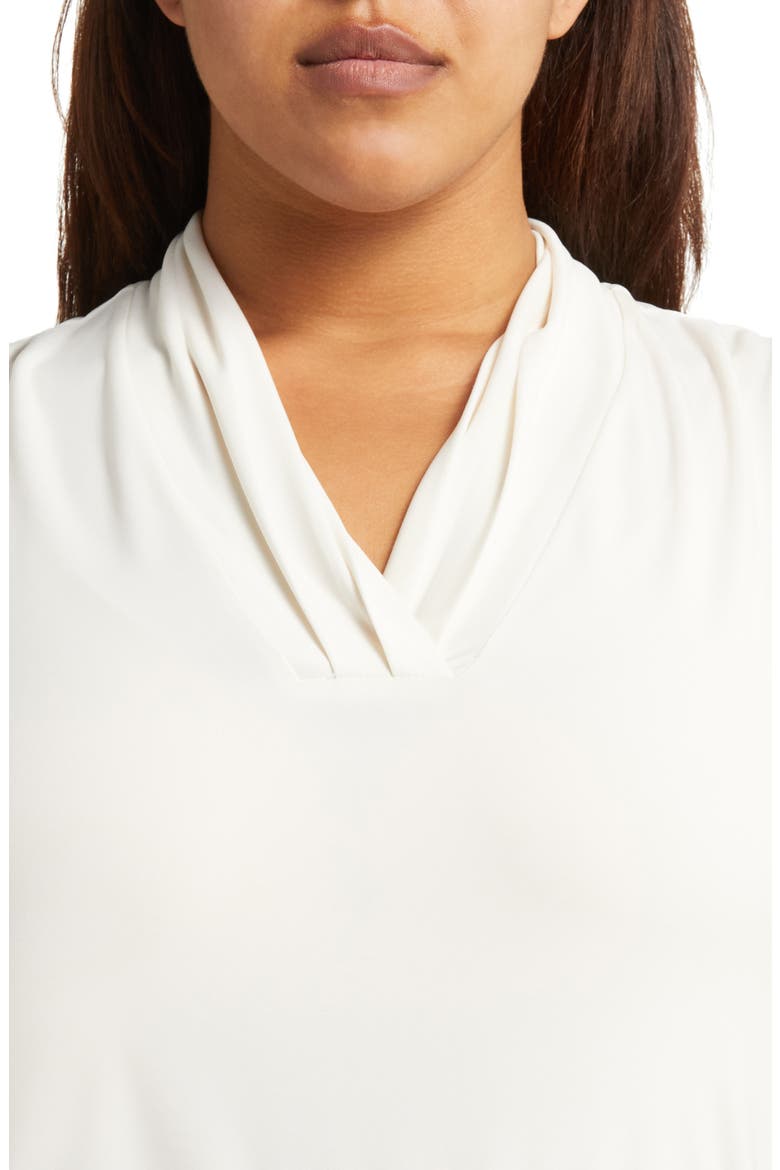 Triple Pleat Sleeveless Top, Alternate, color, ANNE WHITE